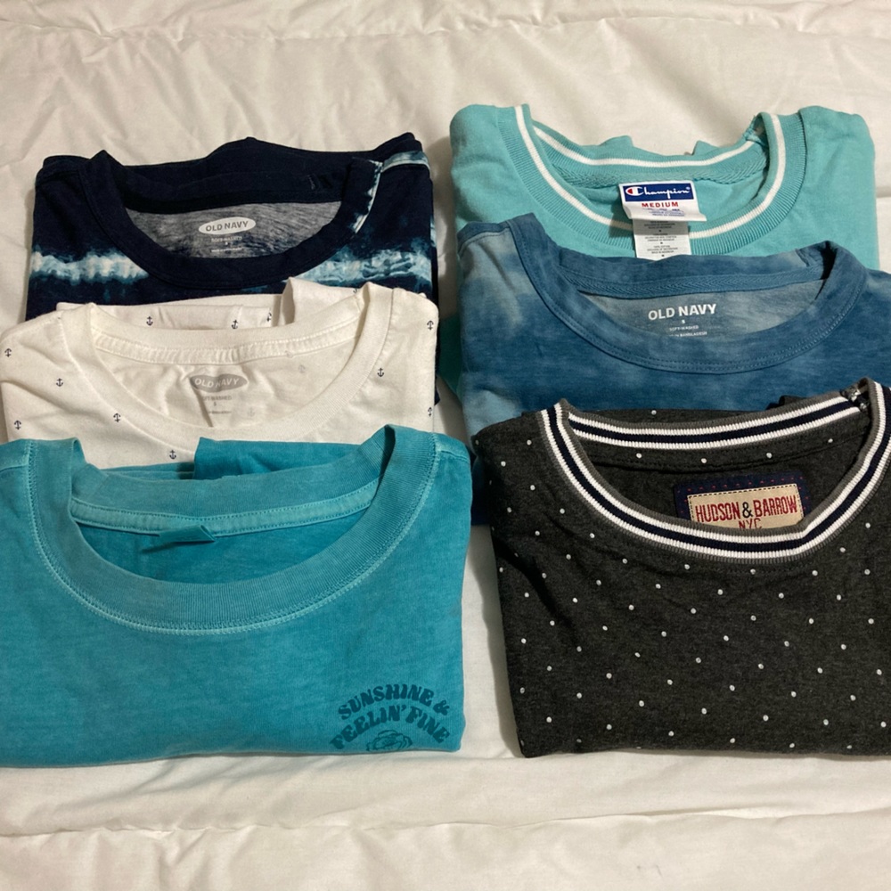 Champion, Hudson & barrow, old navy tshirts